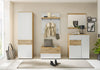Cuier de perete Milan alb cu suport de palarii 85 cm - LunaHome.ro