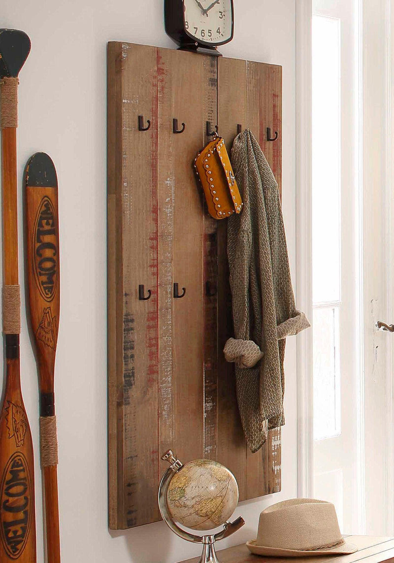 Cuier de perete Santo cu aspect vintage industrial, 70 cm lățime - LunaHome.ro