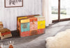 Cutie cufăr pictata manual din lemn de mango cu inchidere metalica 56x33 cm - LunaHome.ro