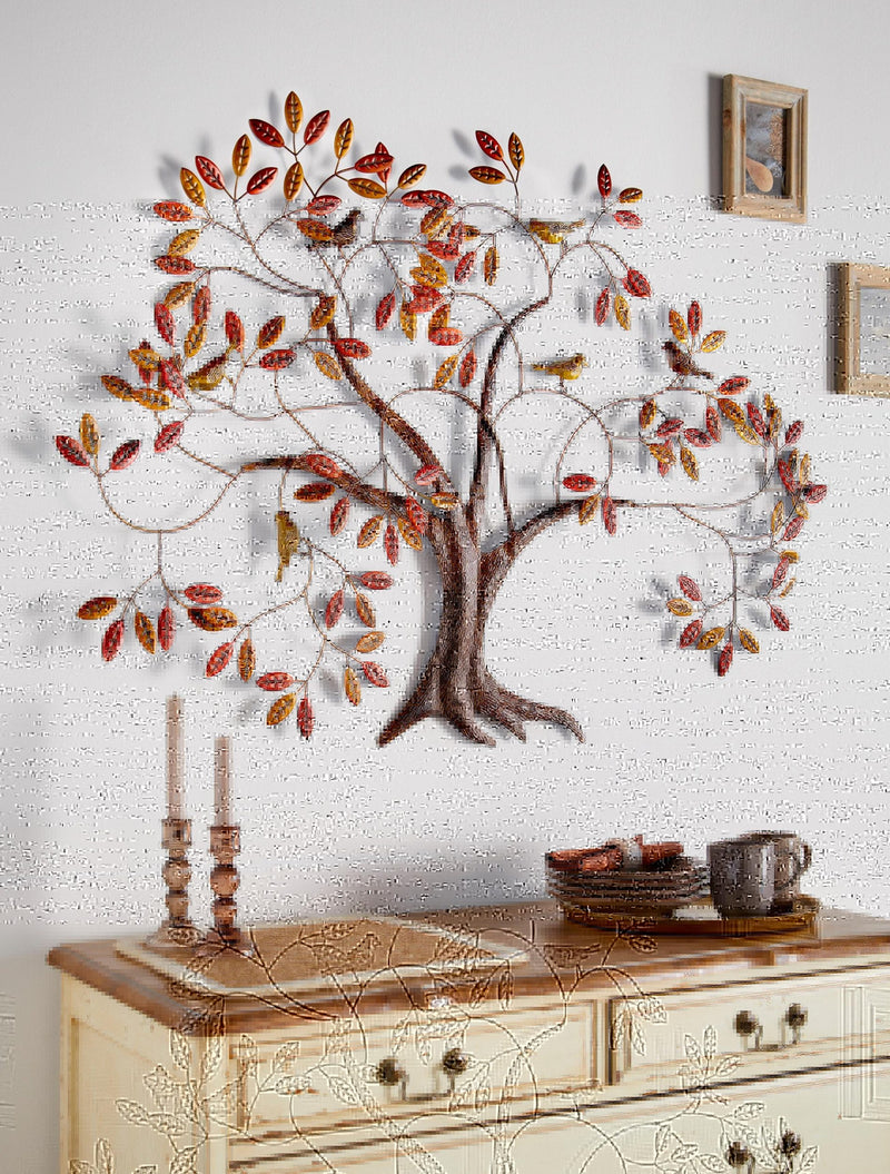 Decorațiune de perete copac Baum din metal, 121x87 cm - LunaHome.ro