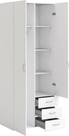 Dulap Inosign alb cu 2 usi si 3 sertare 78 cm lățime - LunaHome.ro