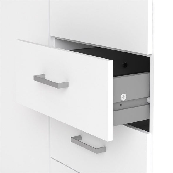 Dulap Inosign alb cu 2 usi si 3 sertare 78 cm lățime - LunaHome.ro