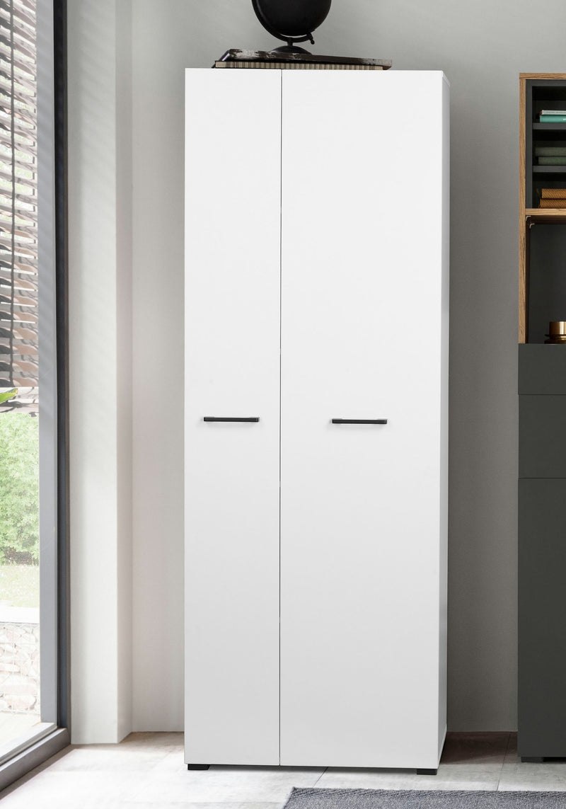 Dulap Moid alb ideal pentru birou, hol sau dormitor 65 cm lățime - LunaHome.ro