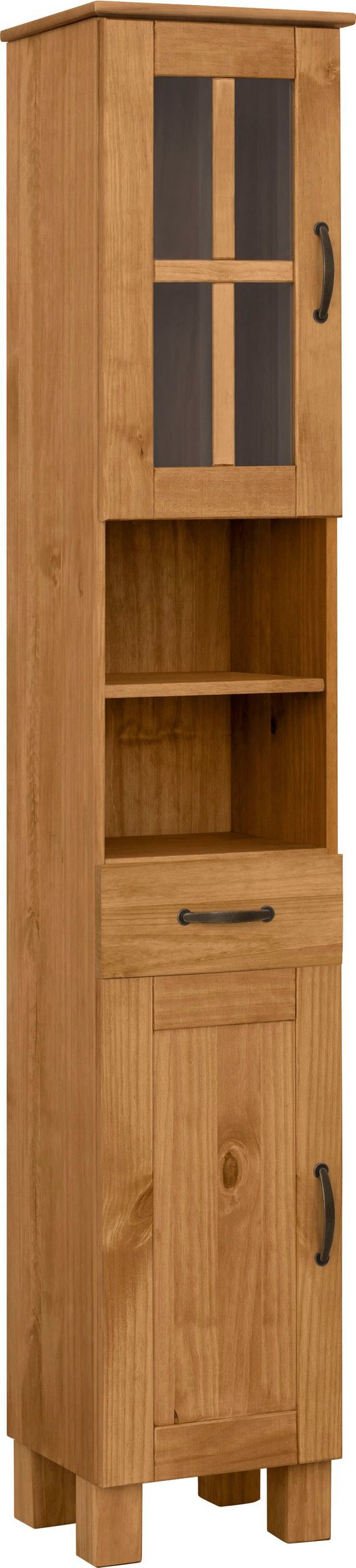 Dulap Rodby din lemn de pin pentru baie sau bucatarie, 33 cm latime - LunaHome.ro