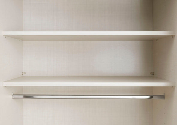 Dulap STAUD Sinfonie Plus cu 3 uși glisante din sticla alb 298 cm