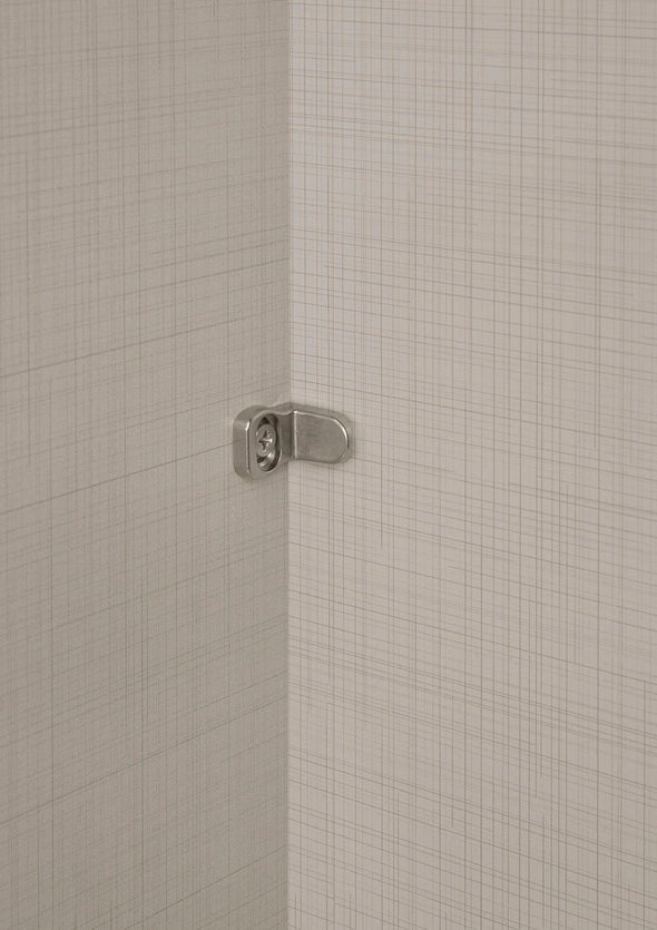 Dulap STAUD Sinfonie Plus cu 3 uși glisante din sticla alb 298 cm