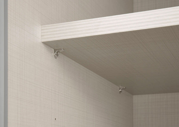 Dulap STAUD Sinfonie Plus cu 3 uși glisante din sticla alb 298 cm