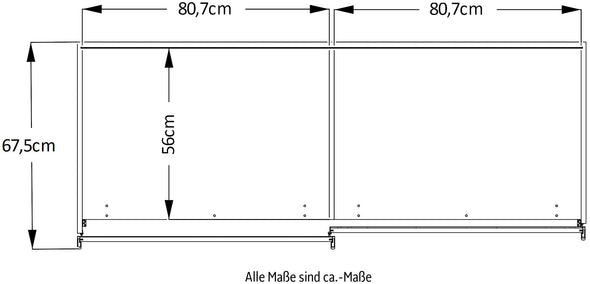 Dulap STAUD cu uși glisante culoare stejar și oglindă 167 cm lățime - LunaHome.ro