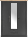 Dulap WESTMINSTER  cu 3 usi si 2 sertare in stil romantic, 149 cm latime - LunaHome.ro