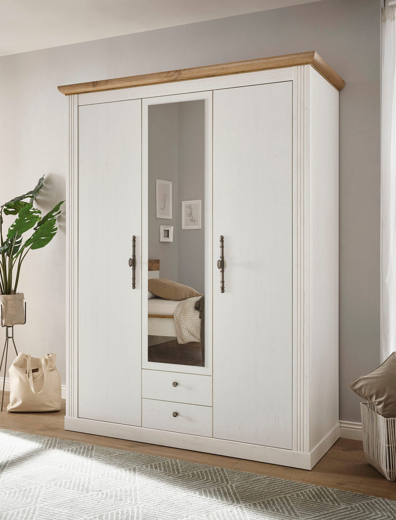 Dulap WESTMINSTER  cu 3 usi si 2 sertare in stil romantic, 149 cm latime - LunaHome.ro