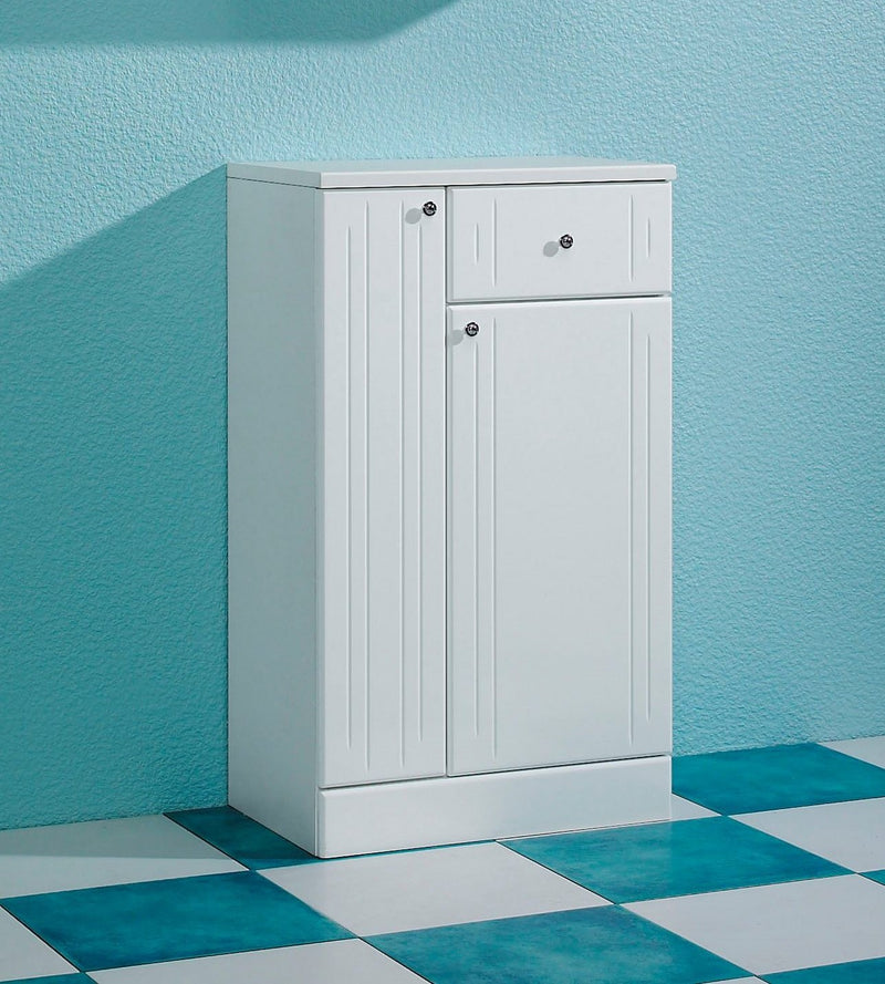Dulap de baie Quickset 955 alb cu design modern, 50 cm lățime - LunaHome.ro