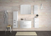 Dulap de baie suspendat Saphir alb cu polite din sticla 30 cm - LunaHome.ro