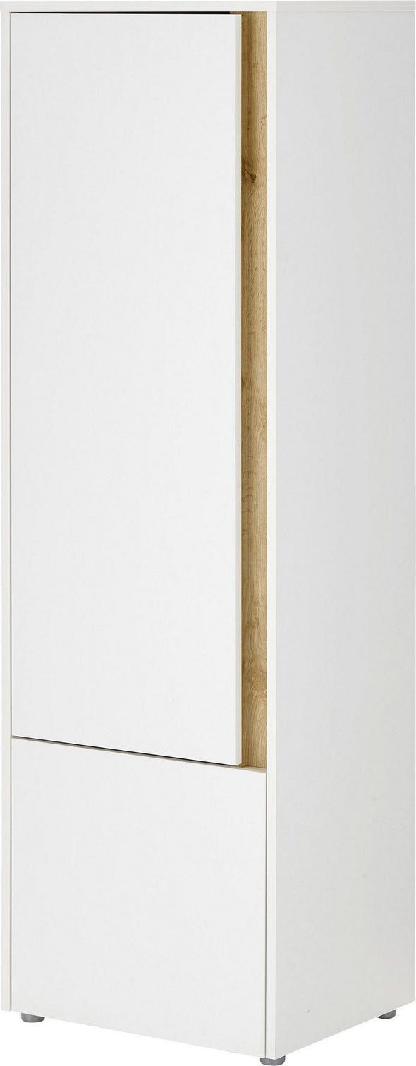 Dulap alb City Giron cu 2 uși ideal pentru birou sau depozitare, 50 cm latime - LunaHome.ro