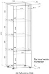 Dulap alb City Giron cu 2 uși ideal pentru birou sau depozitare, 50 cm latime - LunaHome.ro