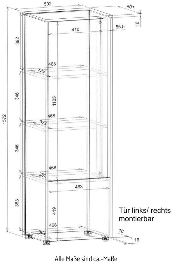 Dulap alb City Giron cu 2 uși ideal pentru birou sau depozitare, 50 cm latime - LunaHome.ro
