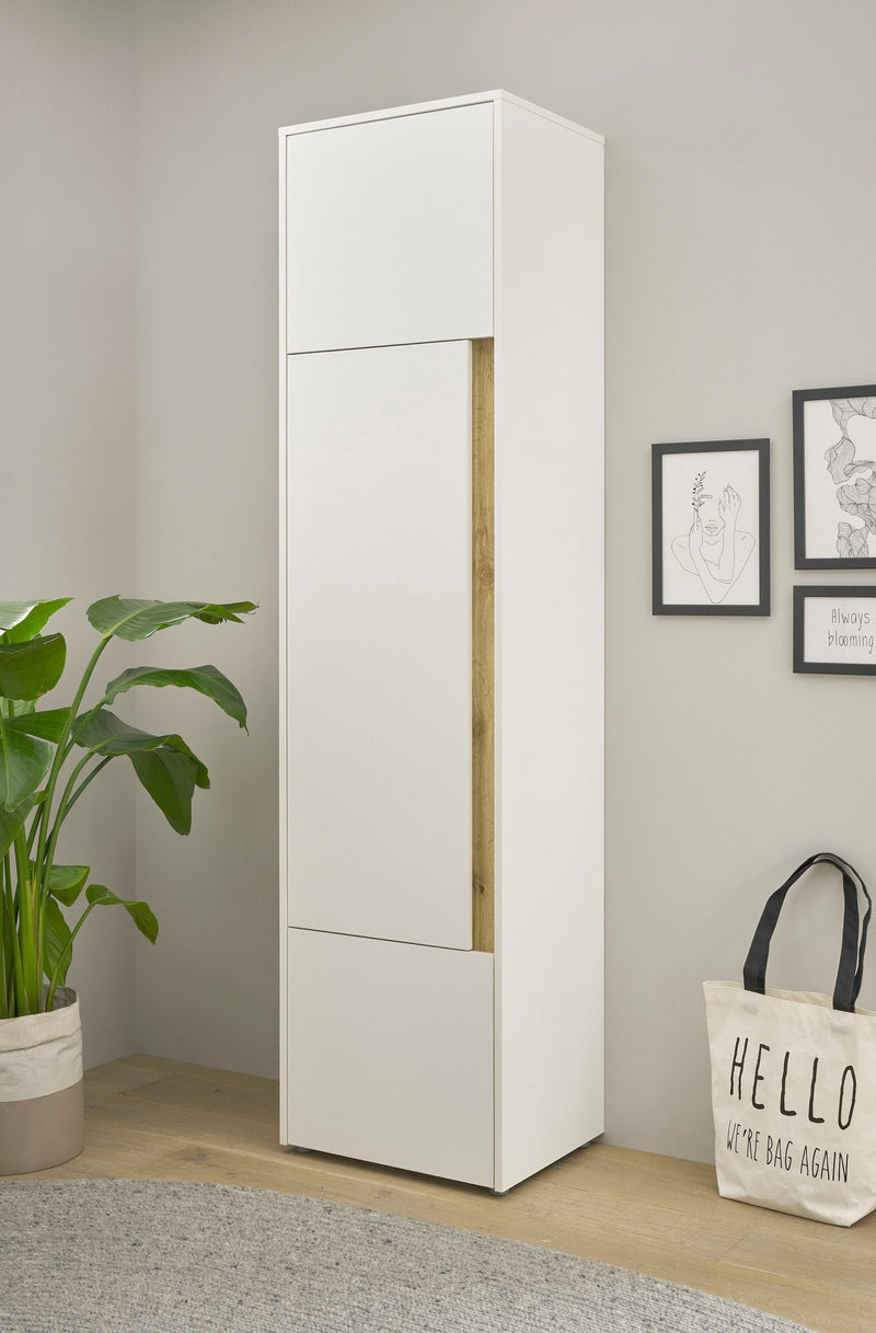 Dulap alb City Giron cu 3 uși ideal pentru birou sau depozitare, 50 cm latime - LunaHome.ro