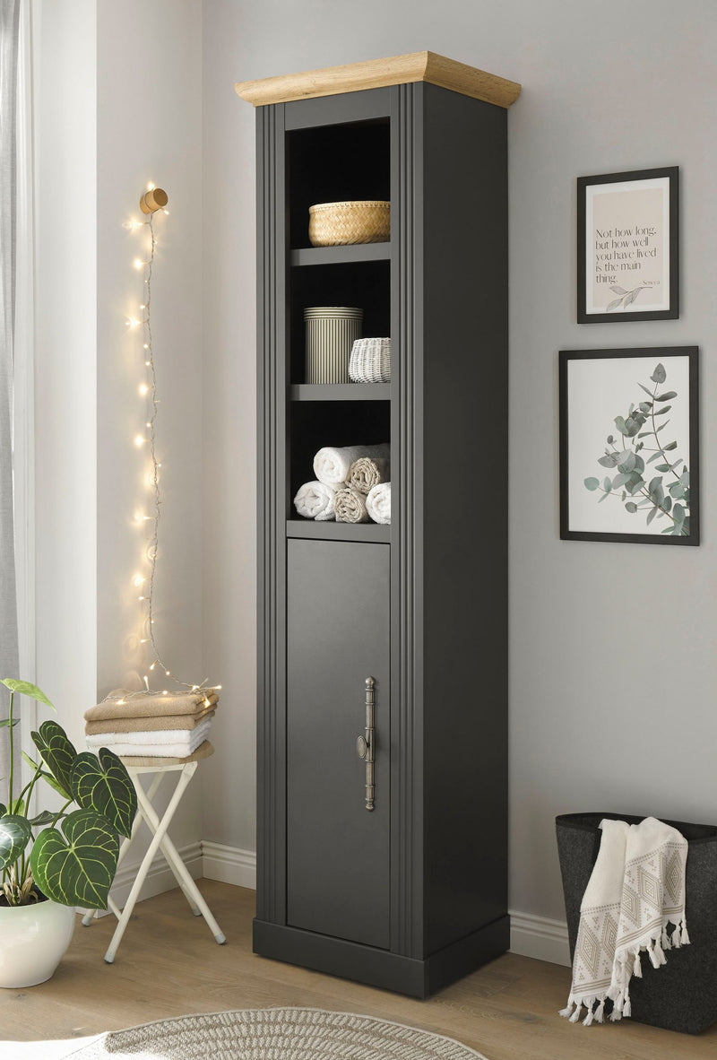 Dulap cu rafturi si usa Westminster, in stil romantic, 53 cm latime - LunaHome.ro