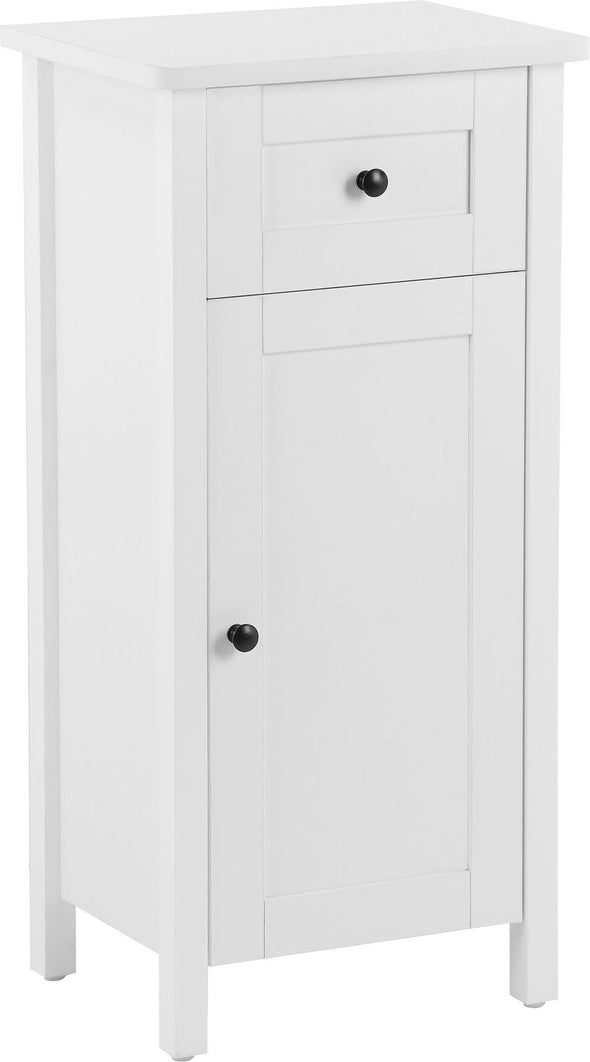 Dulap de baie Aalborg alb cu sertar si usa 40 cm lățime - LunaHome.ro