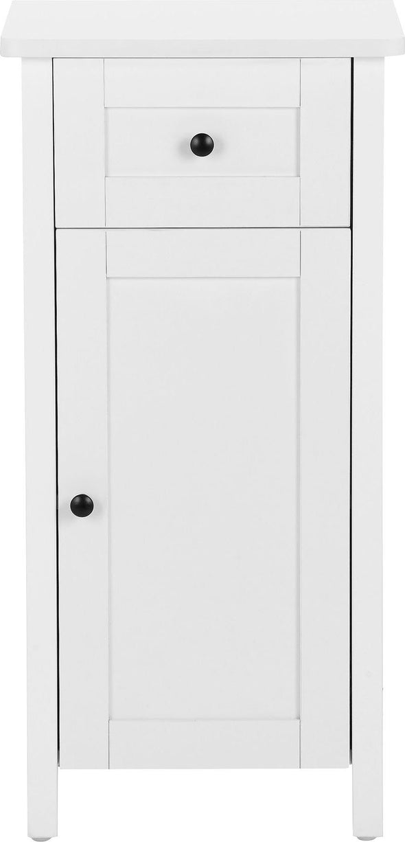 Dulap de baie Aalborg alb cu sertar si usa 40 cm lățime - LunaHome.ro