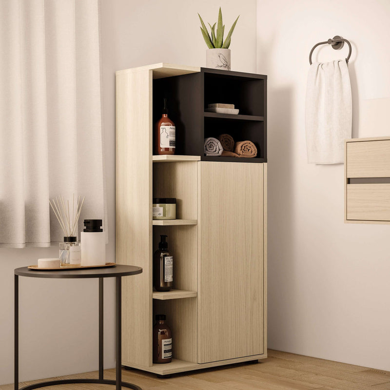 Dulap de baie Kube in doua culori 50 cm lățime - LunaHome.ro
