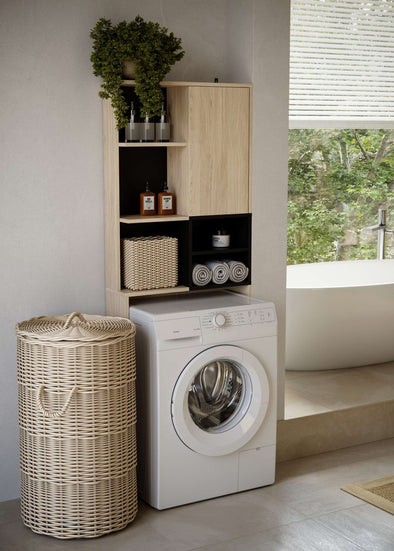 Dulap de baie Kube pentru masina de spalat 64 cm lățime - LunaHome.ro