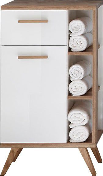 Dulap de baie Quickset alb cu design scandinav 50,5 cm