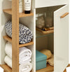 Dulap de baie Quickset alb cu design scandinav 50,5 cm - LunaHome.ro