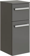 Dulap de baie Seria 4005 gri lucios cu 1 usa, 30 cm lățime - LunaHome.ro