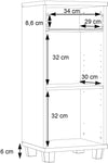 Dulap de baie Veris pentru spatii mici 40 cm lățime - LunaHome.ro