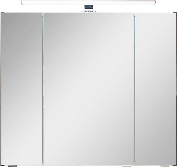 Dulap de baie cu oglindă, priză și lumini Quickset 945 Saphir 80 cm lățime - LunaHome.ro