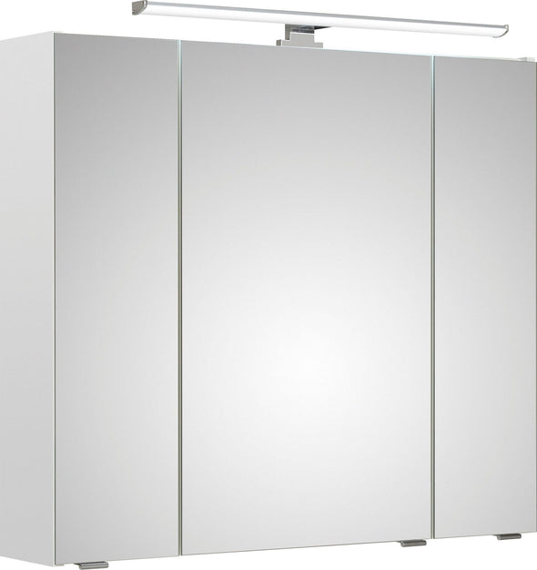 Dulap de baie cu oglindă, priză și lumini Quickset 945 Saphir 80 cm lățime - LunaHome.ro