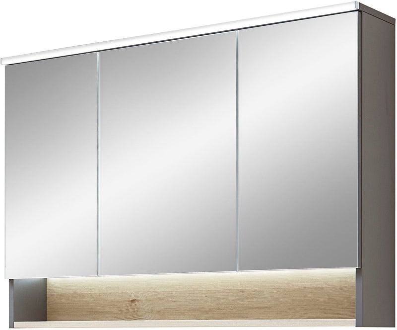 Dulap de baie suspendat Quickset cu oglinda si iluminare 100 cm - LunaHome.ro