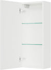 Dulap de baie suspendat Saphir alb cu polite din sticla 30 cm - LunaHome.ro