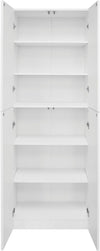 Dulap de birou pentru acte Jarvie alb cu 4 usi 60 cm lățime - LunaHome.ro
