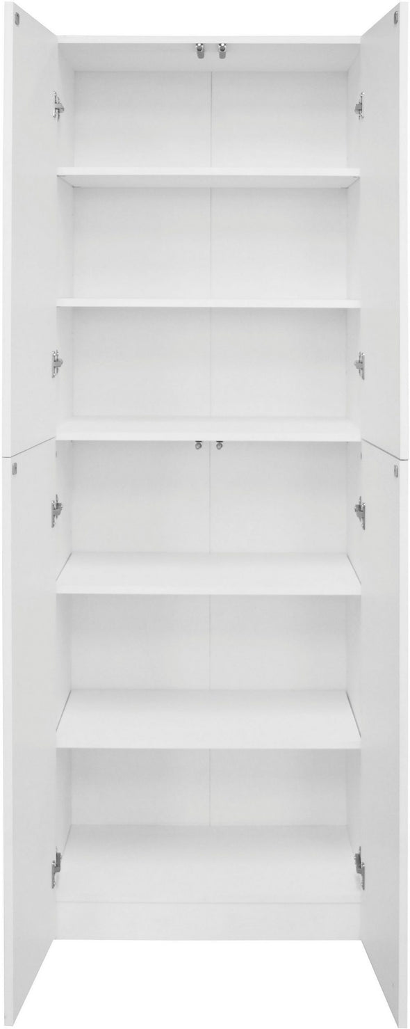 Dulap de birou pentru acte Jarvie alb cu 4 usi 60 cm lățime - LunaHome.ro