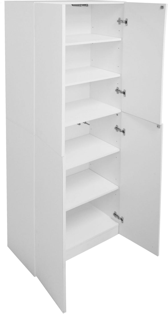 Dulap de birou pentru acte Jarvie alb cu 4 usi 60 cm lățime - LunaHome.ro