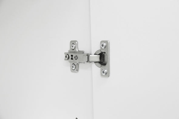 Dulap de birou pentru acte Jarvie alb cu 4 usi 60 cm lățime - LunaHome.ro