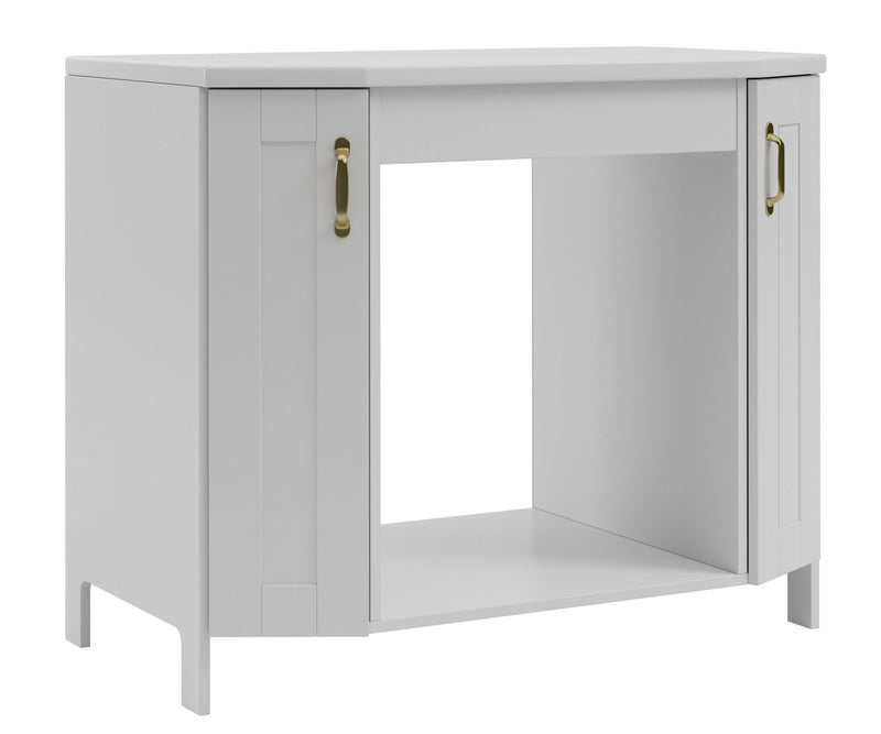 Dulap de bucatarie Alba din lemn de pin pentru cuptor 100 cm lățime - LunaHome.ro