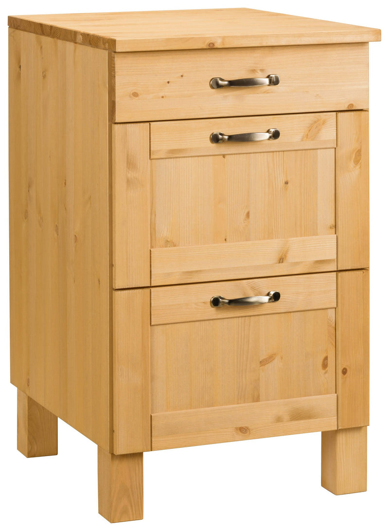 Dulap de bucatarie Alby din lemn masiv de pin, 50 cm latime - LunaHome.ro