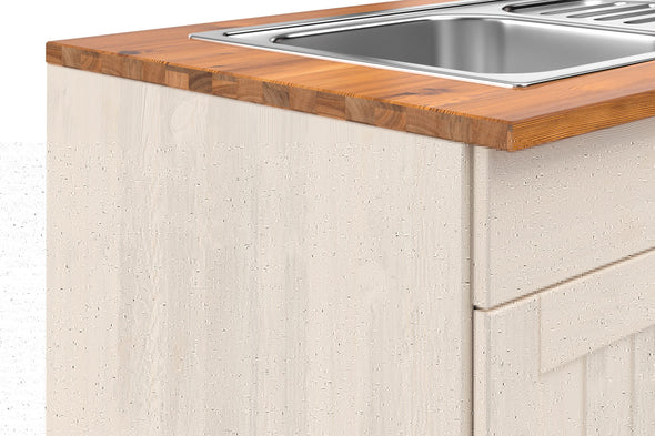 Dulap de bucătărie Alby2 din lemn de pin 100 cm - LunaHome.ro