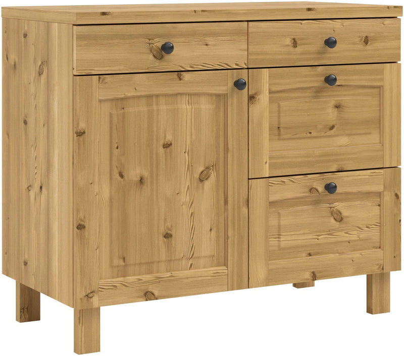 Dulap de bucatarie Osby din lemn de pin natur 100 cm - LunaHome.ro