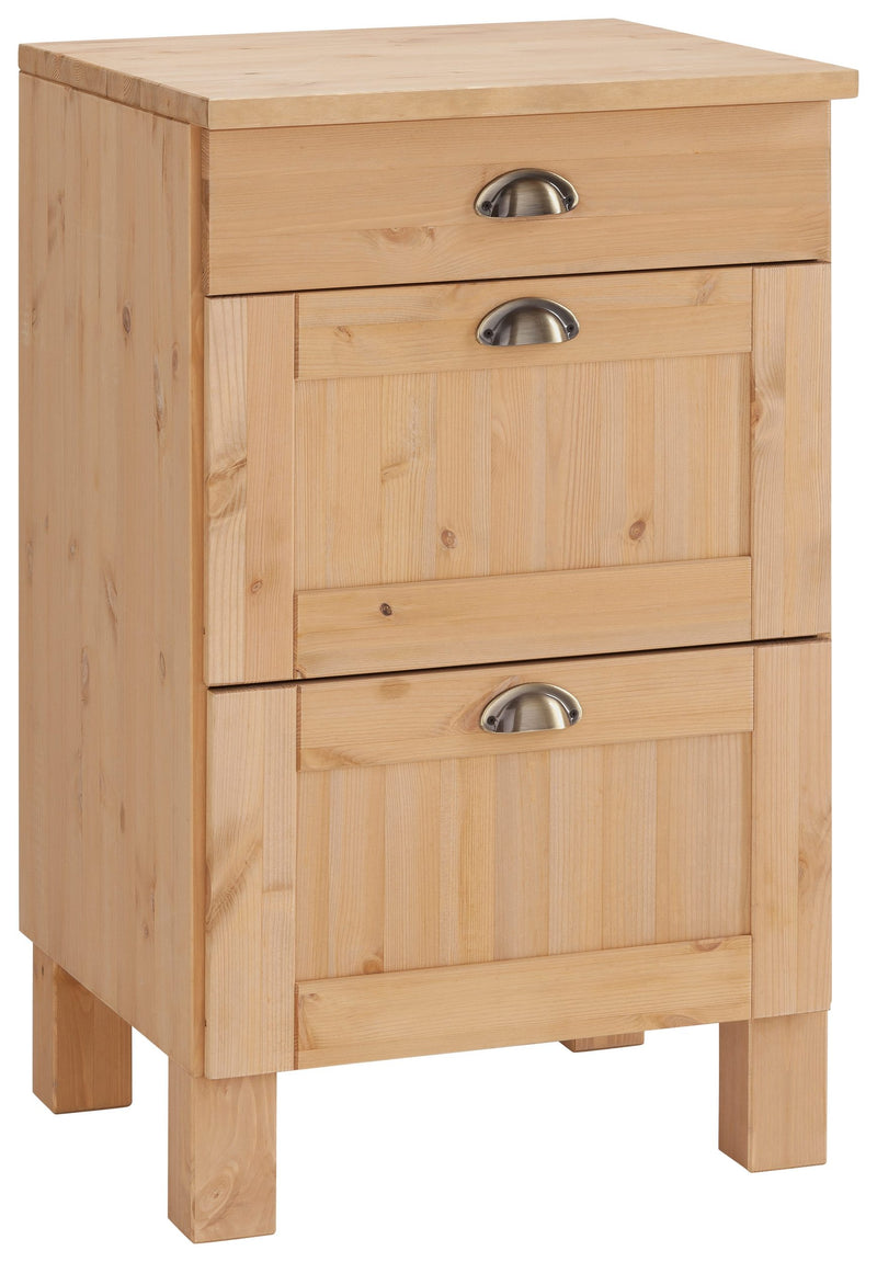 Dulap de bucătărie Oslo din lemn de pin cu blat inclus, 50 cm - LunaHome.ro