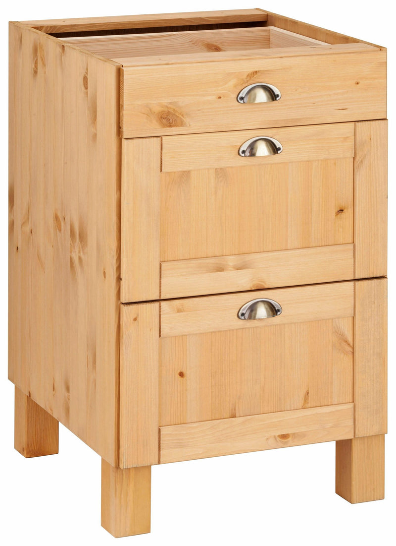 Dulap de bucătărie Oslo fără blat din lemn de pin, 50 cm - LunaHome.ro
