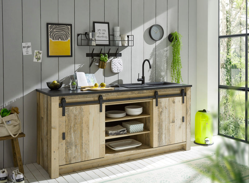 Dulap de bucatarie Sherwood pentru chiuveta, 201 cm - LunaHome.ro