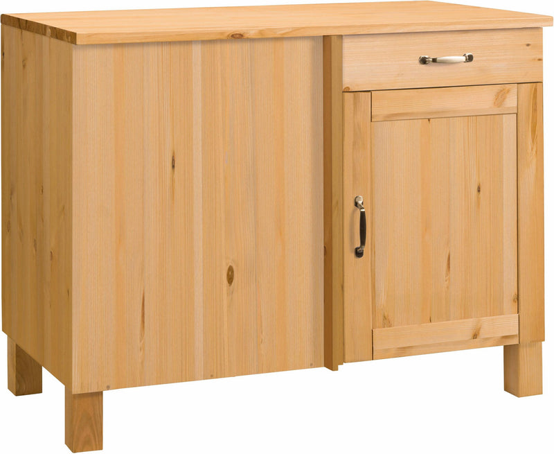 Dulap de bucătărie pentru colț Alby din lemn de pin, 110 cm - LunaHome.ro