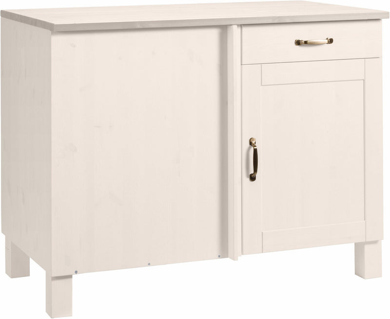 Dulap de bucătărie pentru colț Alby din lemn de pin, 110 cm - LunaHome.ro