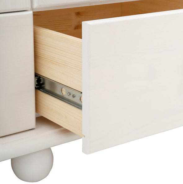 Dulap de dormitor Aimo din lemn de pin cu 3 usi 152 cm