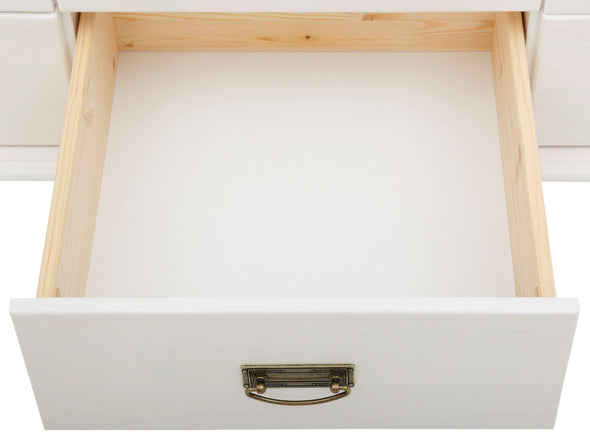 Dulap de dormitor Aimo din lemn de pin cu 3 usi 152 cm