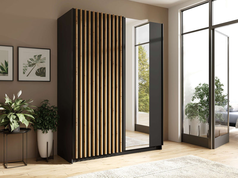 Dulap de dormitor Camdem cu 2 usi glisante 150,5 cm - LunaHome.ro