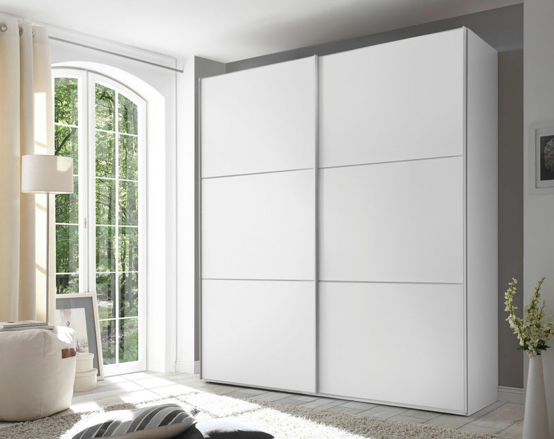 Dulap de dormitor Includo alb cu 2 usi glisante 190 cm lățime - LunaHome.ro